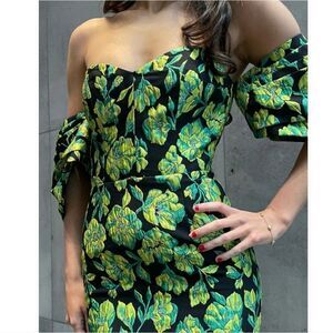 Floral Off-Shoulder Midi Dress